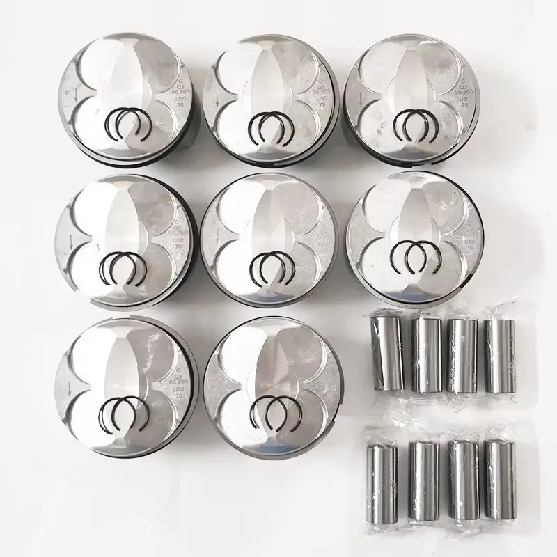 8 PCS 11257546489 11 25 7 546 489 11257545007 Engine Pistons for BMW 540i 740i E36 E46 E60 4.0L V8