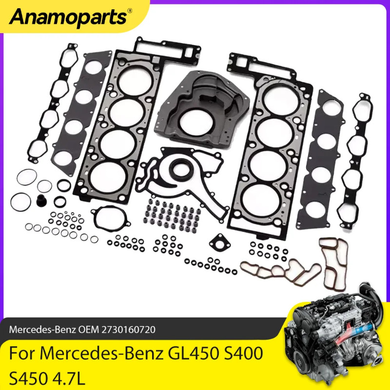 Engine Parts Full Head Gaskets Set Rebuild Kit Fit 4.6 4.7 L M273 For Mercedes-Benz GL450 S400 S450
