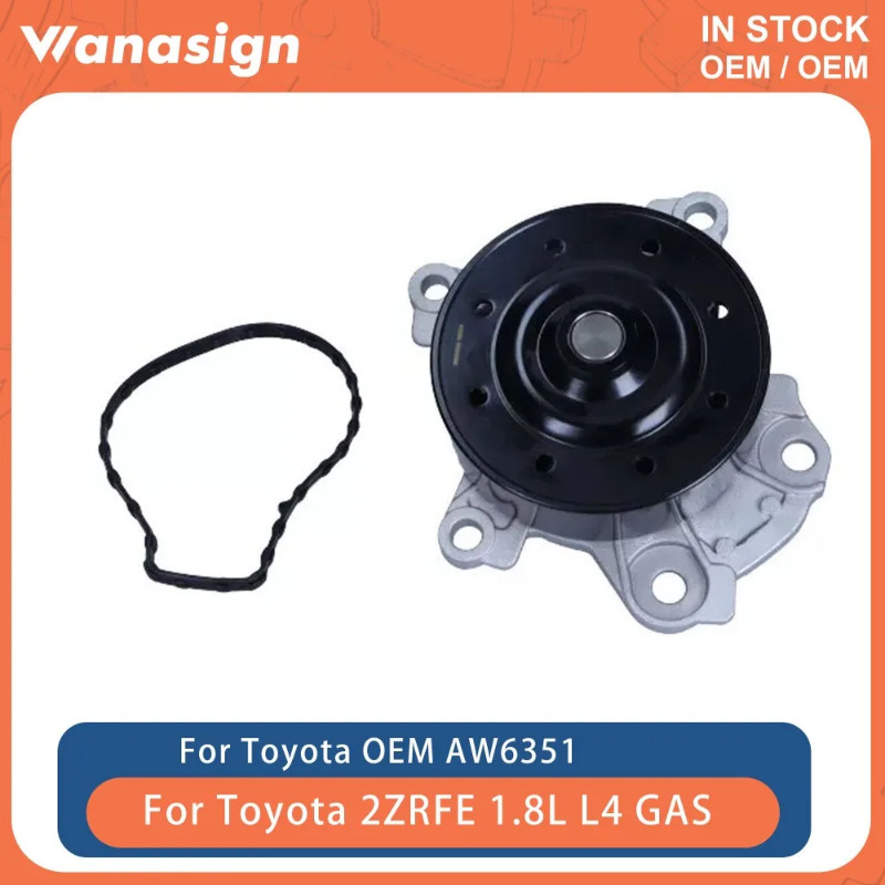 Engine Water Pump Kit Fit 1.8 T For Toyota Corolla Matrix Pontiac 2ZR-FE 1.8L l4 GAS 2006-2019 AW63