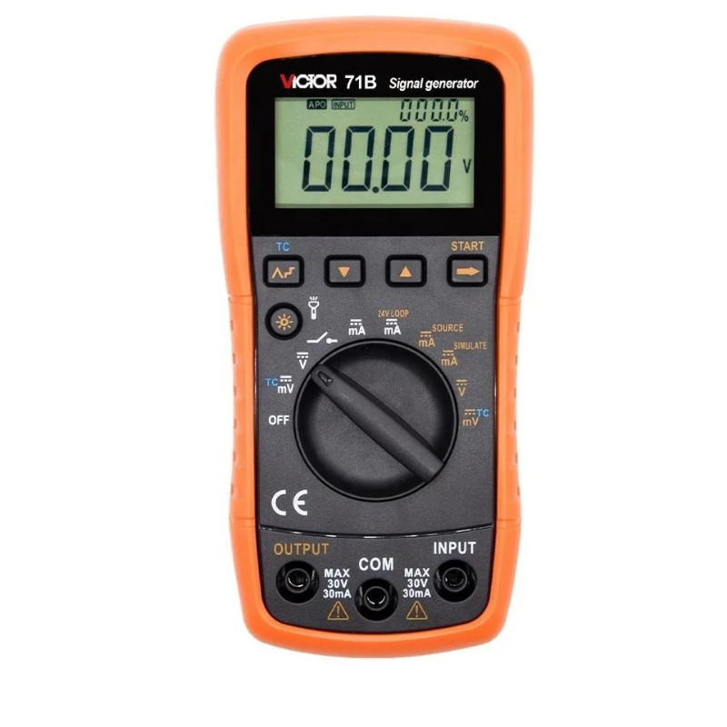 VICTOR 71B Process Calibrator with Flashlight function Multi-function Signal Source Signal Generato