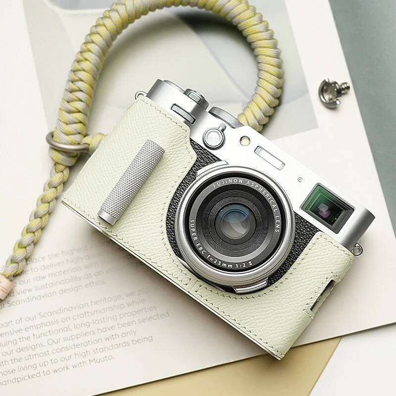 Mr.Stone สําหรับ Fujifilm x100vi กระเป๋ากล้องป้องกันกรณีกล้อง X-100VI กล้อง Handmade กระเป๋ากล้องหนั