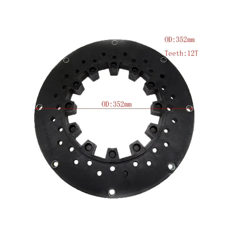Excavator Engineering Machinery Parts Coupling Flange Outer Diameter 352X12T