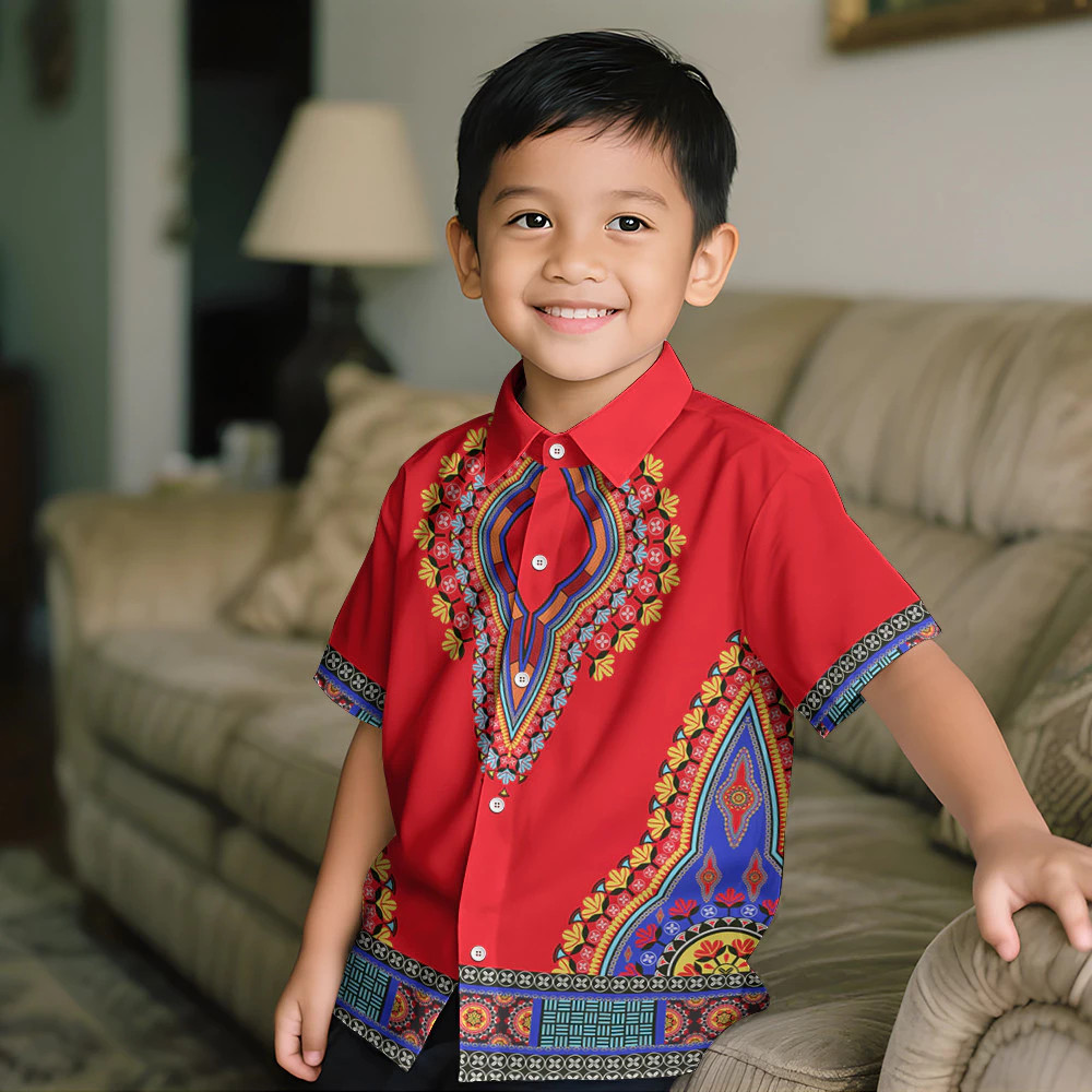 2025 Buwan ng Wika Celebration Ombre สีขาวสีดําเด็ก Barong Tagalog แขนสั้นเด็กวัยหัดเดิน 3D ระเหิด G