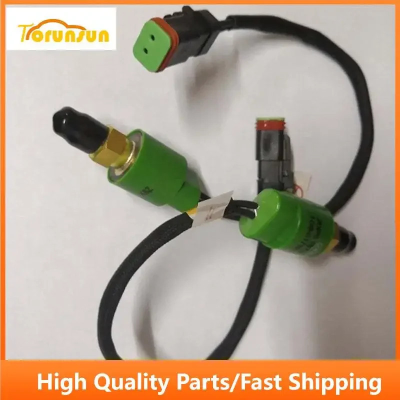 2PCS Pressure Switch with Small Square Plug 106-0179X03 for Caterpillar CAT 330B 330C E330B E330C E