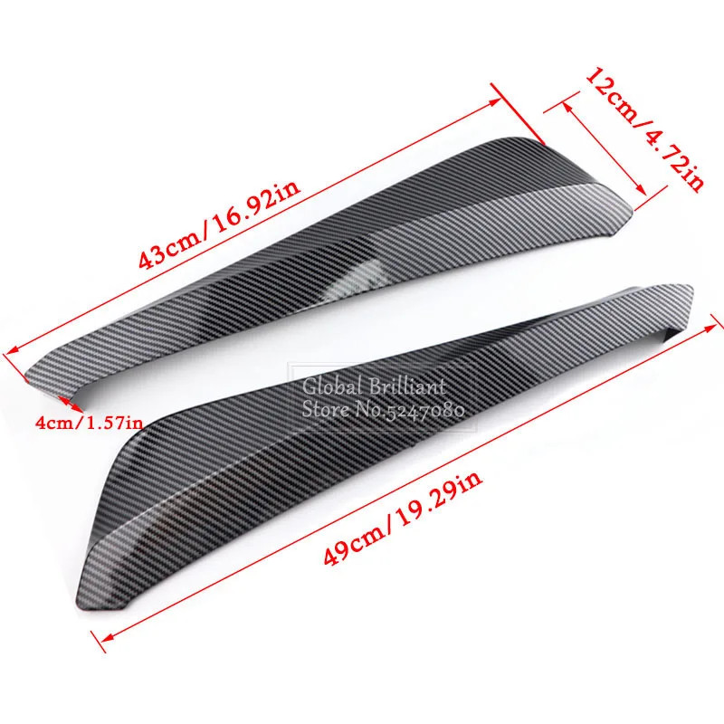 2x Car Universal Rear Bumper Lip Diffuser Splitter Spoiler Scratch Protector For BMW E90 E92 For LE
