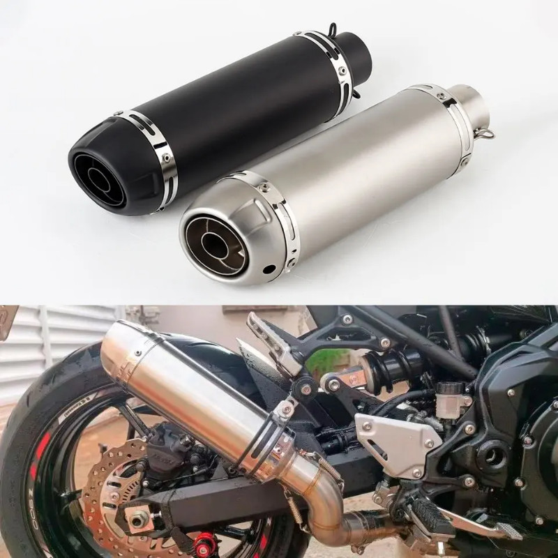 36-51mm universal motorcycle exhaust muffler for Tenere 700 Z900 DUKE 390 GSX1300R V-STROM 800DE SV