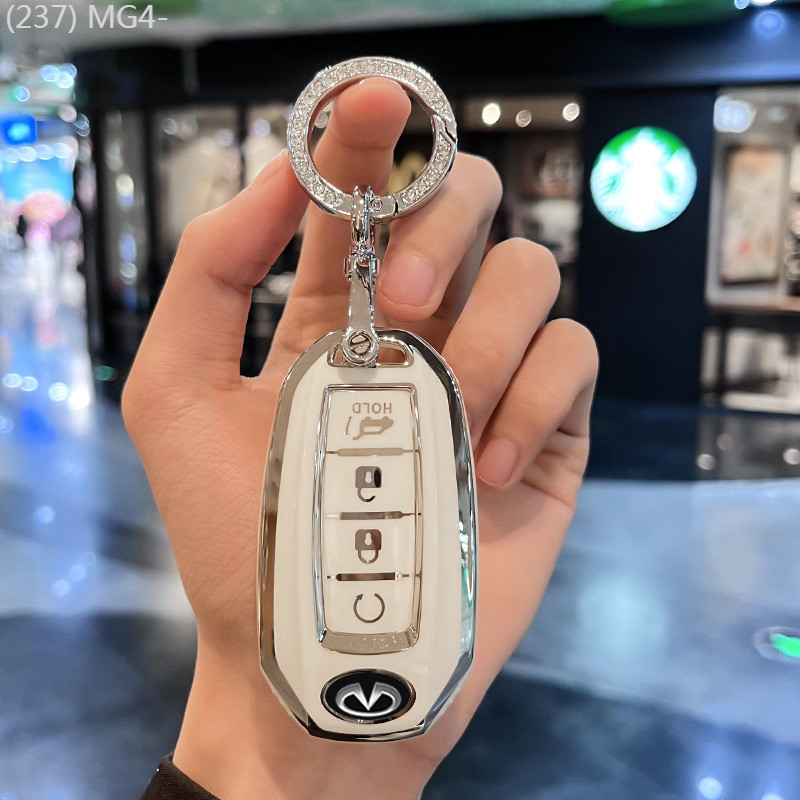 【2022 -2025】 เหมาะสำหรับ Infiniti ใหม่ Q50L ฝาครอบกุญแจ QX50/QX60/QX55/q70/q60 หัวเข็มขัดรถสำหรับผู