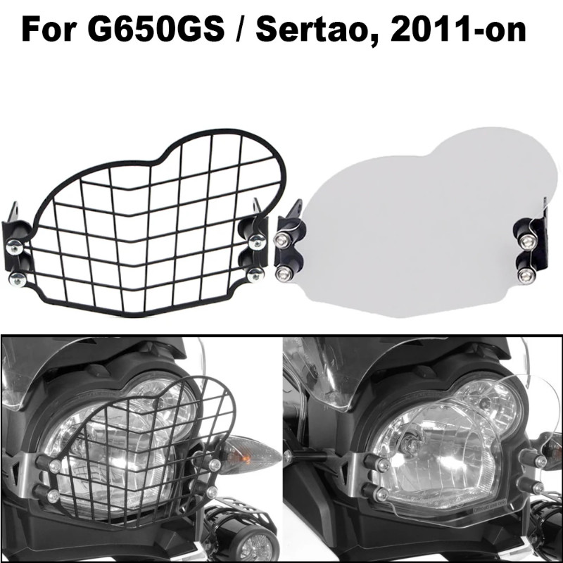 Headlight Guard Head Lamp Protection Cover Grille For BMW G650GS G650 GS Sertao R13 2011-2017, G650