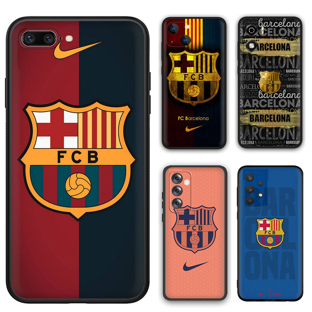 เคสโทรศัพท์แฟชั่นสําหรับOPPO Reno 2 2Z 2F 3 4 4Pro 5 5F 5Lite 6 4G L2T5 Barcelonaนุ่มสีดํา