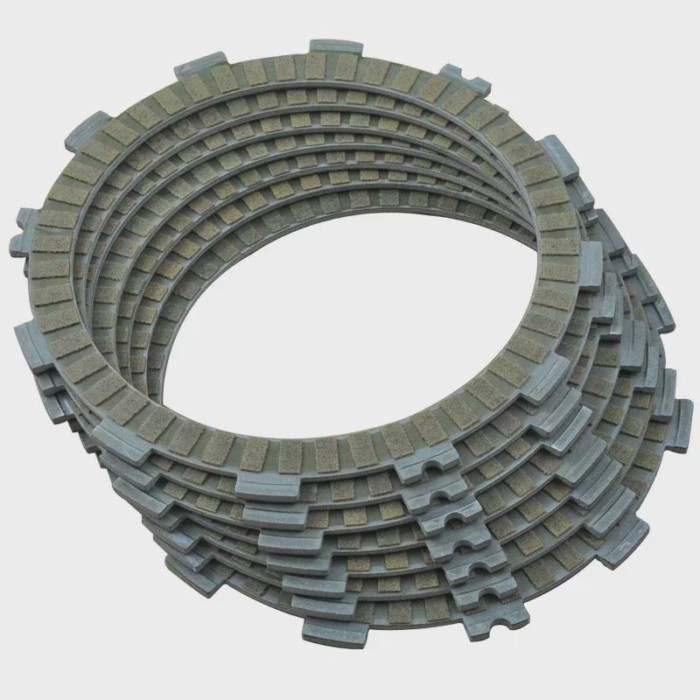 LOPOR 7Pcs Motorcycle Fibrous Street Clutch Discs Plates For Kawasaki KX125 94-05 KLT200 81-84 KL25