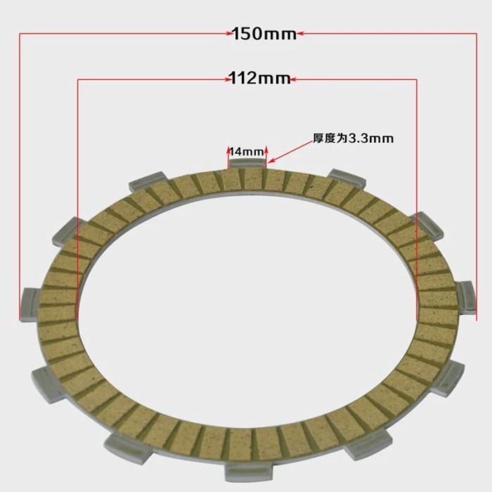 LOPOR 5+3 Pcs Motorcycle Fibrous Clutch Discs Plates For Honda CRF1000 CRF 1000 CRF1000A CRF1000DL