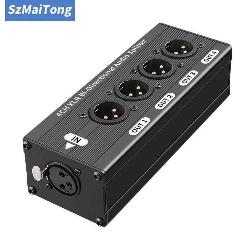 C Hta004p-Xlr 1X4 Balanced Audio Splitter 1 In 4 Out XLR Audio Splitter XLR Audio Signal Splitter B