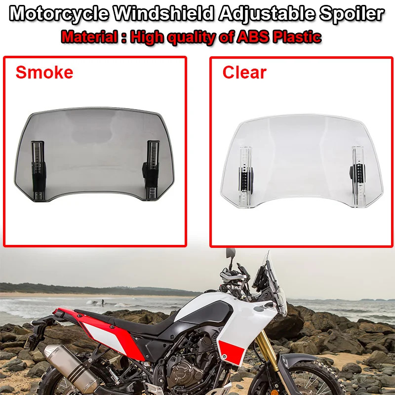 TX690Z XTZ690 Motorcycle Windshield Extension Adjustable Spoiler Deflector Fit For YAMAHA Tenere700