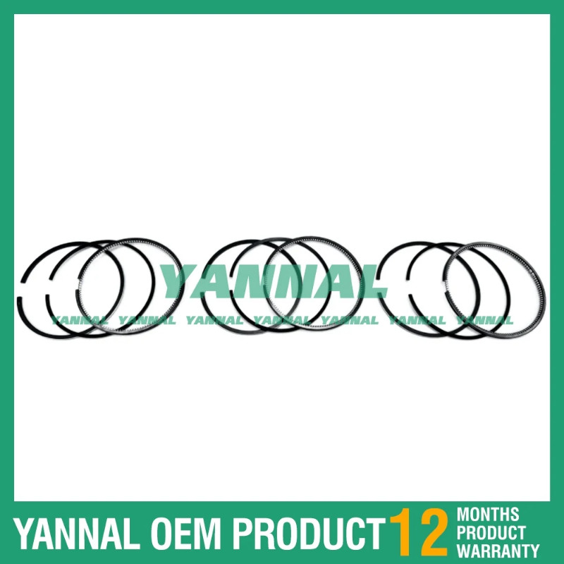 K3E Piston Ring Set For Mitsubishi Engine Caterpillar ME20 E3E ME25 E4E Loader