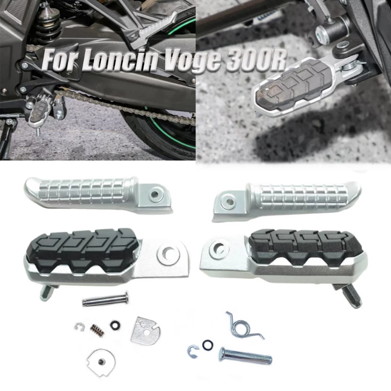 Motorcycle Front Rear Footrest Foot Rest Pedal For LONCIN VOGE 300R LX300-6A 300RR LX300 LX300AC LX