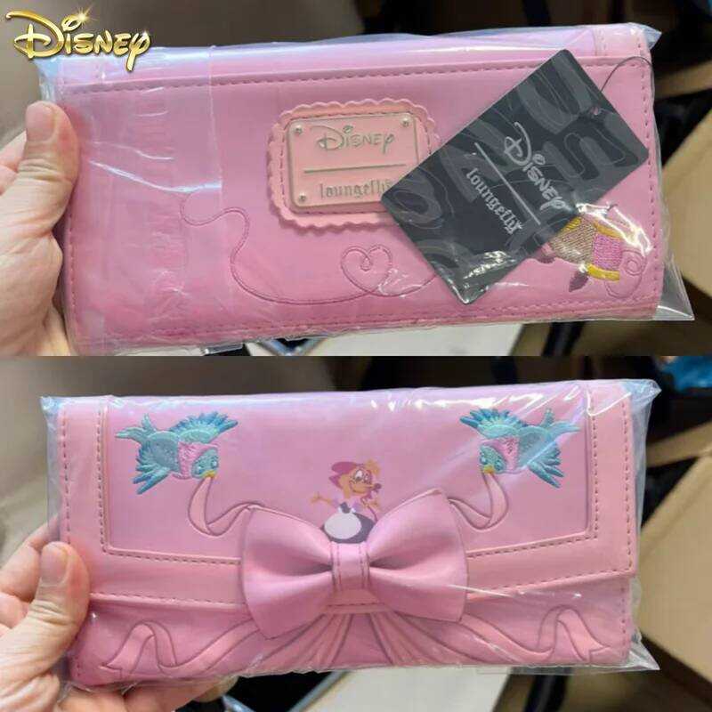 C New Loungefly 70Th Anniversary Pink Dress Flip Purse Cute Women's Handbag Handbag Card Birthday G