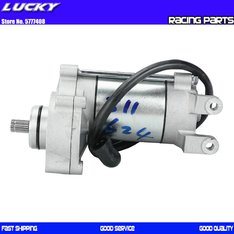 190cc Motorcycle Electric Start Starter Motor For 62mm Bore ZongShen ZS Z190 W190 1P62YML-2 Engine