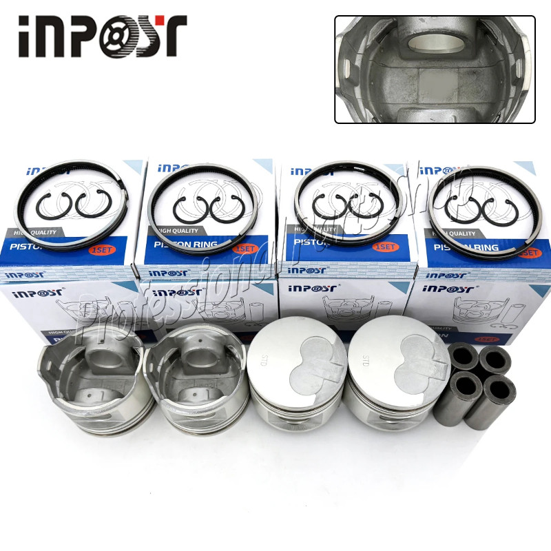 New 2L Piston Ring Set for Toyota 2L 2LT Engine Piston diameter 92mm STD (4 SET)