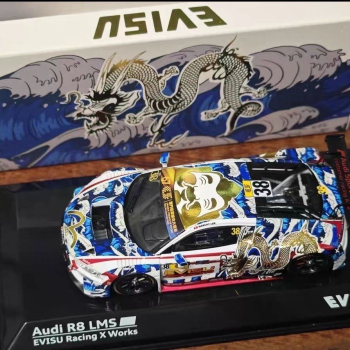 POPRACE 1/43 2020 มาเก๊า Audi R8 LMS GT3 38 #EVISU
