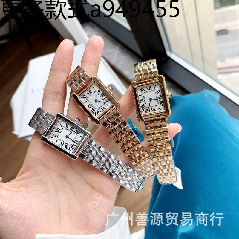 2026 แฟชั่นการ์ดกีฬา Home Tank Series Square Quartz Womens Watch Agent 3af
