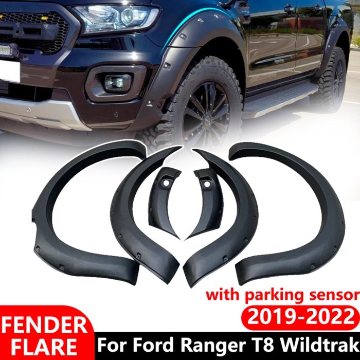 6 Wheel Arch Extension Fender Flares for Ford Ranger 2019-2022 T8 PX3 MK3 Wildtrak Limited XLT XLS