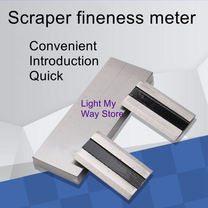 Stainless steel scraper fineness meter single slot double slot fineness plate QXD scraper 0-25-50-1
