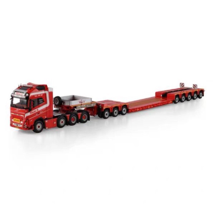 WSI 1: 50 VOLVO FH5 XL 8X4 Low Plate Trailer Alloy รุ่น KLOSTER A/S 01-5134