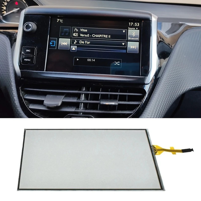Car 7Inch Contact Screen Glass Digitizer Navigation for Peugeot 208 2008 308 Citroen C5 C4L C3XR LA