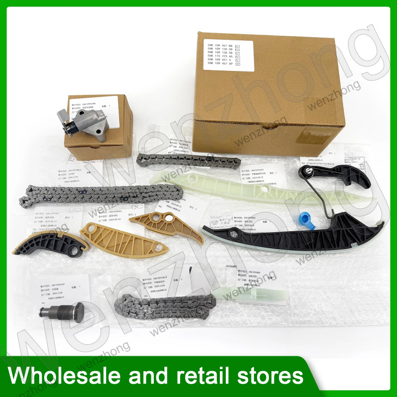 06K198119A timing chain kit 06K109158BE 06K109467S 06H105209A 06k198119 for Passat Jetta Golf Tigua