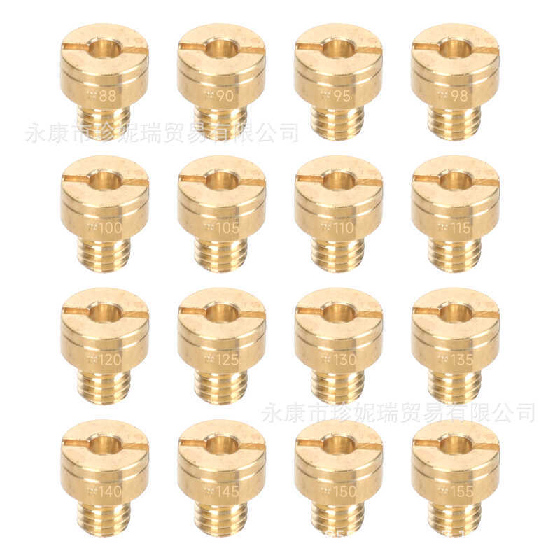 16 ชิ้นคาร์บูเรเตอร์ Jet Kit หลัก Jet VM22 VM24 VM26 125cc 150cc 2cc 2