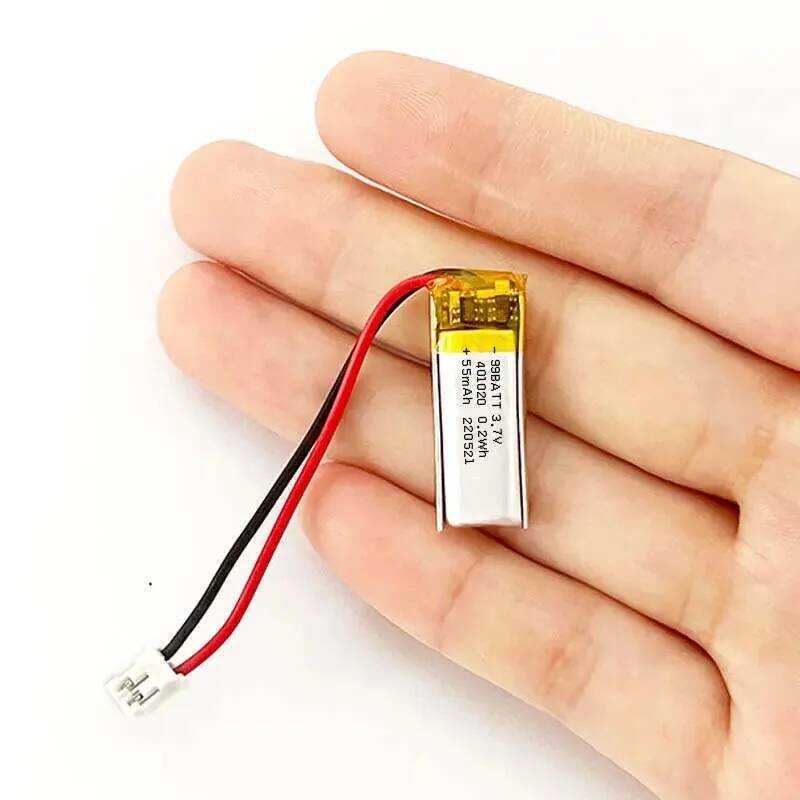 C Mini 401020 3.7V 55Mah Rechargeable Li-Polymer Battery For Watches, Bluetooth Headphones Beauty S