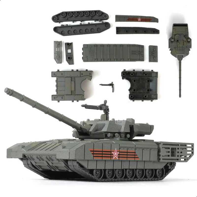 C 1/72 Scale T14 Military Tank Quick Build Model Russia Vehicle T14 Main Battle Tank Building Model