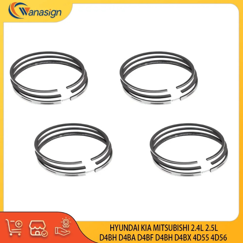 ENGINE STD Piston ring Set For HYUNDAI KIA MITSUBISHI 2.4L 2.5L L4 2.5T 2.4T Diesel D4BH D4BF D4BX