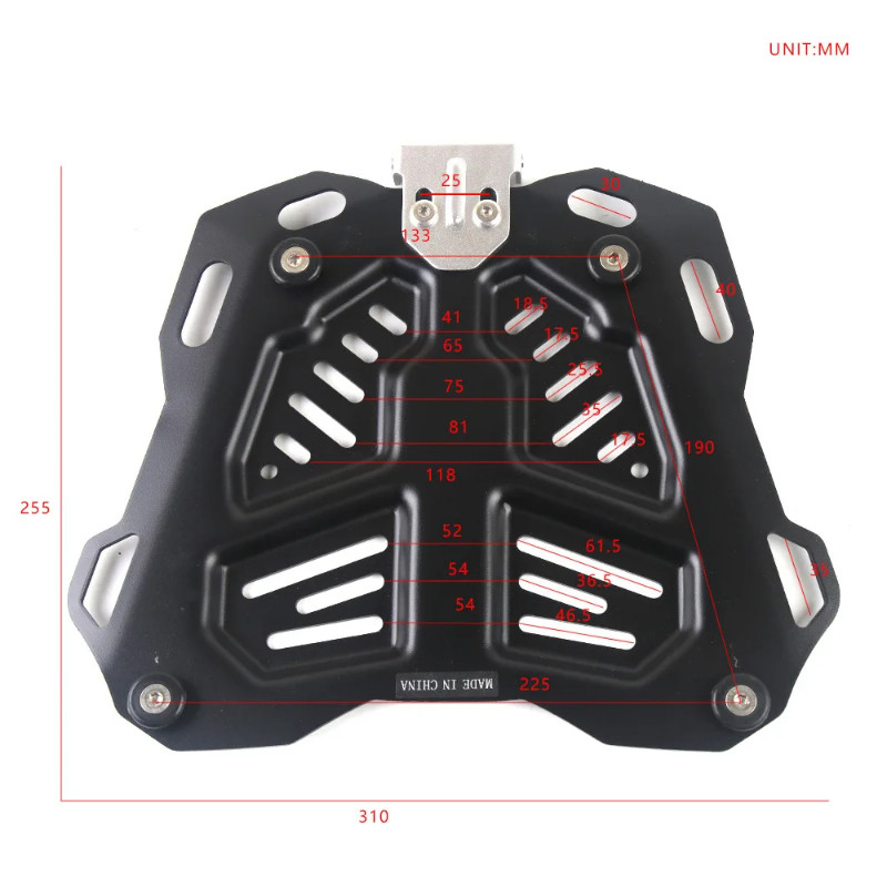 45L 55L 65L Motorcycle Tail Box Quick Release Base Stamping Bottom Plate Tail Box Rack Accessories