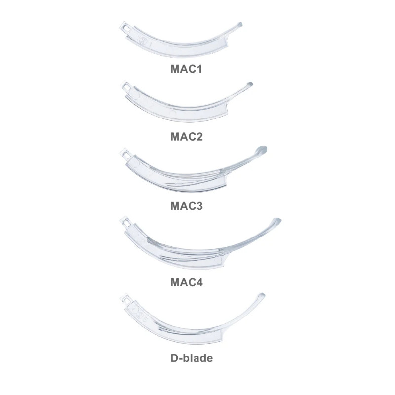 Sensorendo Video Laryngoscope Disposable Blade (MAC1/2/3/4/D-blade) for Anesthesia Intubation