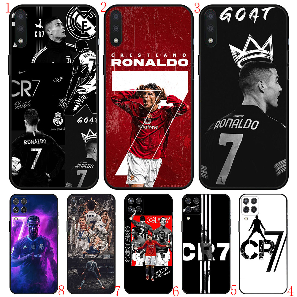 Samsung S30 Plus Ultra S24 Fe Plus Ultra S25 Pro Ultra edge A25 161MM P11 cr7 เคสโทรศัพท์สีดํานุ่ม