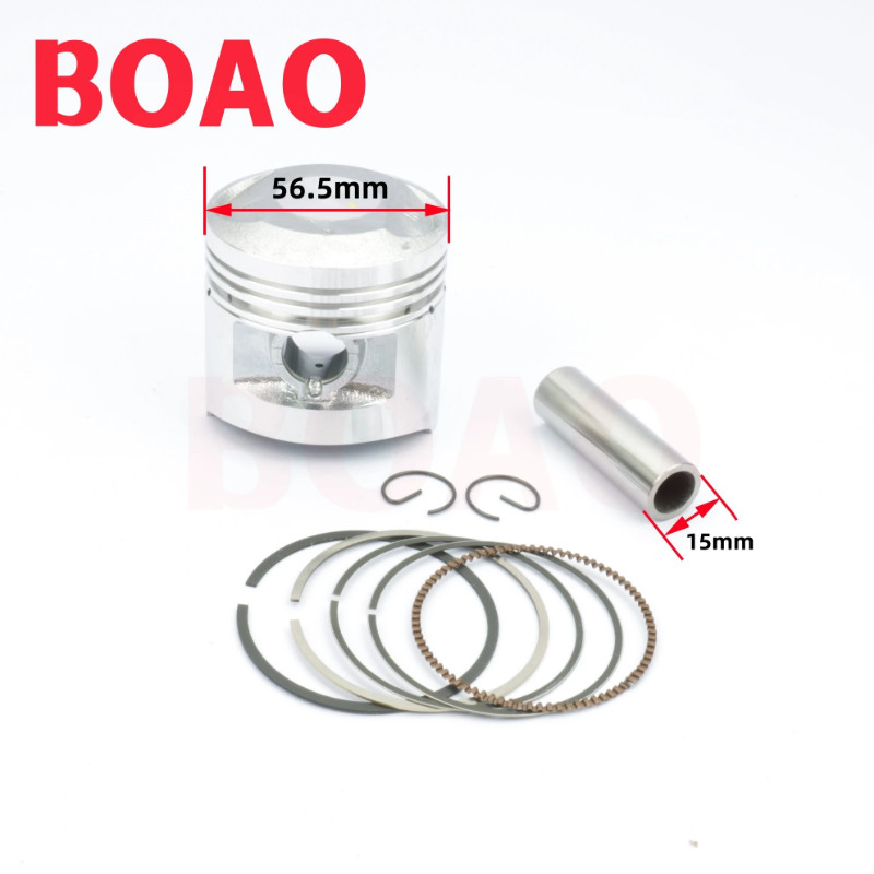 Motorcycle 56.5mm Piston 15mm Pin Ring Set For WY125 CB125 WY CB CB125S CL125S XL125 SL125 XL125S C