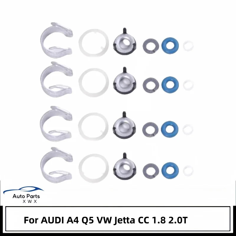 4pcs Fuel Injector O-ring Seal Kit For AUDI A4 Q5 VW Jetta CC 1.8 2.0T 06H998907A 06J998907D 06J998