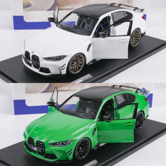 พร้อมสต็อก Solido 1: 18 BMW BMW M3 G80 โมเดลรถโลหะผสมสามซีรีส์