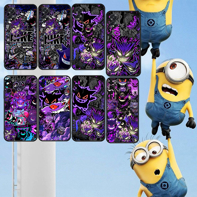 นุ่มสีดํา Xiaomi POCO F5 pro F6 pro f7 pro f7Ultra F8 PRO F8Ultra gengar1 เคสโทรศัพท์