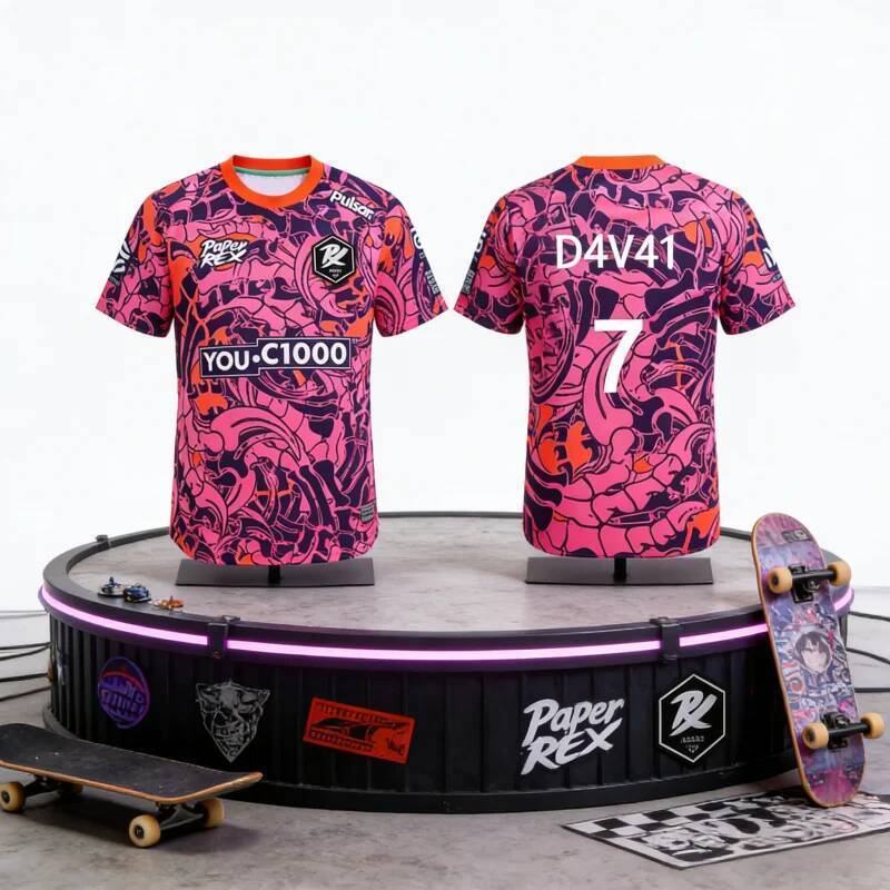 กระดาษ Rex Raptor Jersey Series ชุด VALORANT Esports Club PRX Tees ชาย F0RSAKEN Streetwear แฟนเสื้อย