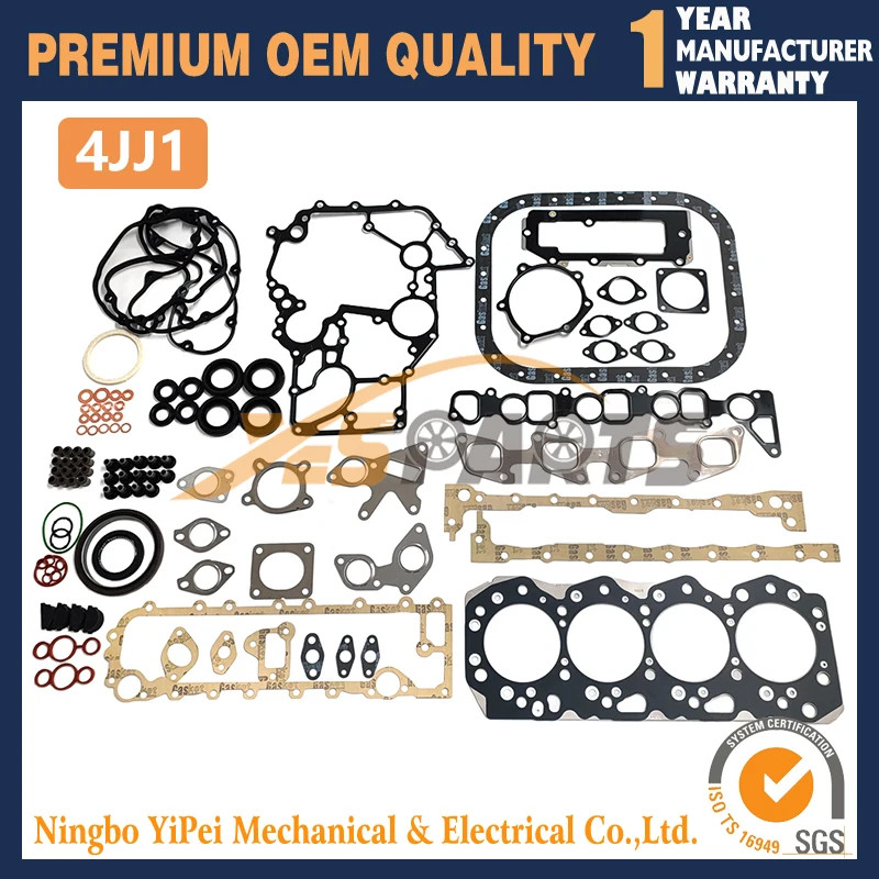 4JJ1 4JJ1-TC Engine Full Gasket set For ISUZU NPR NQR ELF Truck 3.0