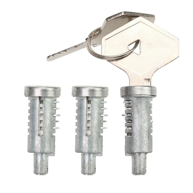 3 Lock Cylinder with 2 Keys Front Barrel & Boot Lock for R4 (4L), R6, R12, R15 and R17 7700547887 7