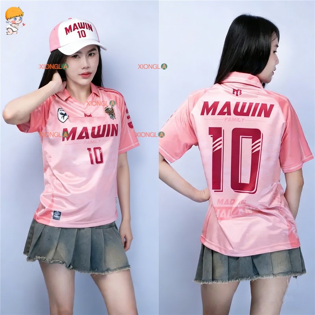 เสื้อกีฬา MAWIN คอปก พิมพ์ลาย Family Sport เหมาะสำหรับทุกคน