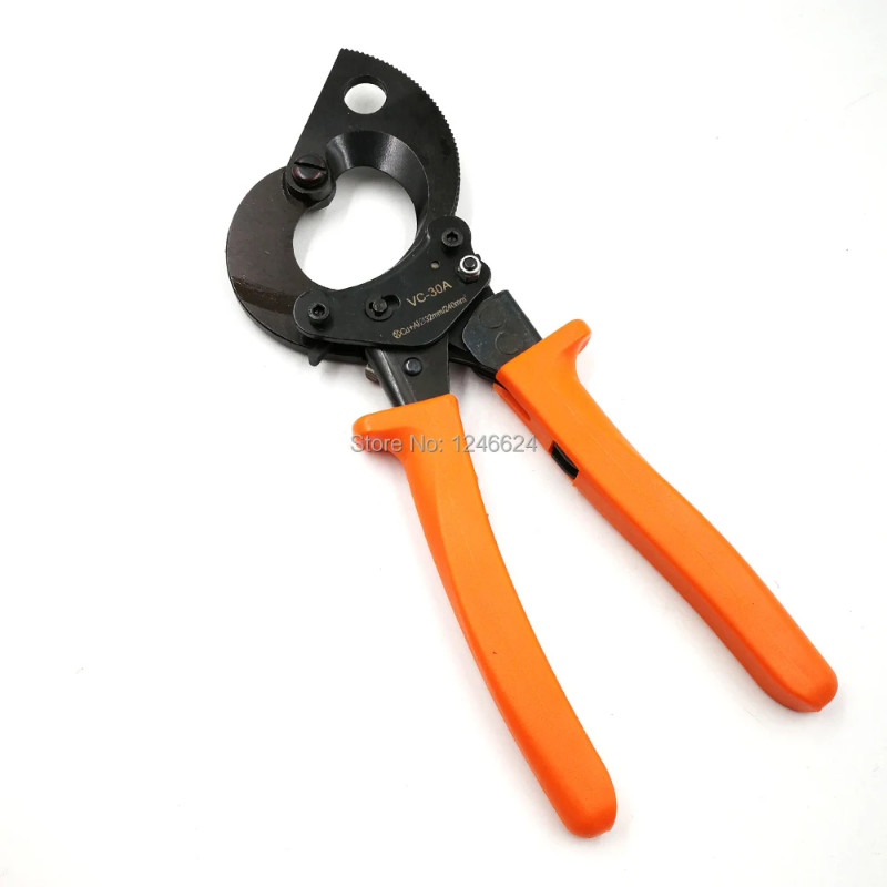 Cable Cutting Shears Tool VC-30A Mini Small Scissors Rachet Wire Cutter Pliers Cutting CU/AL CABLE