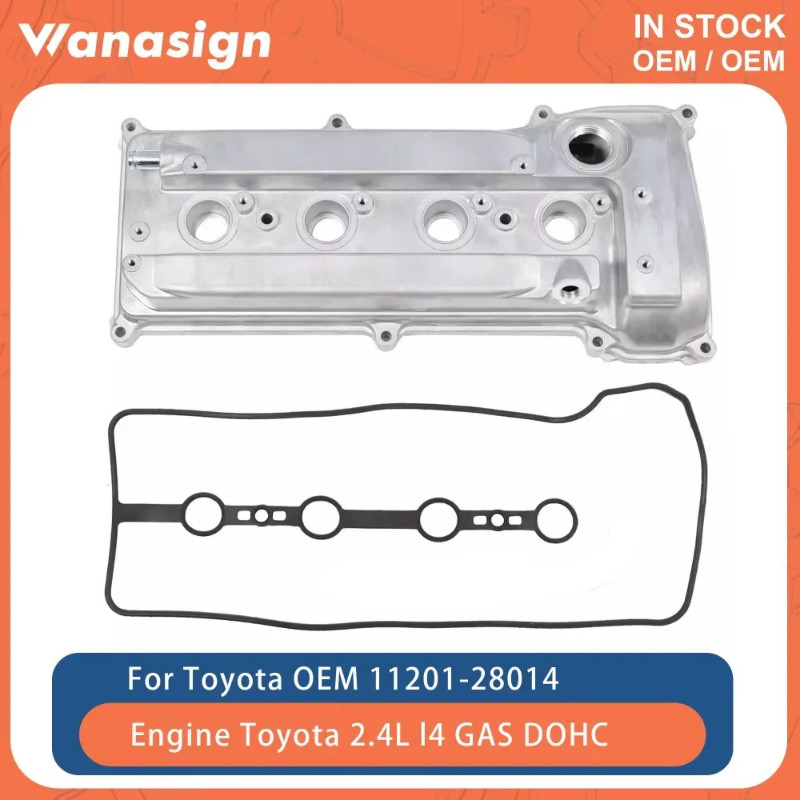 Engine Valve Cover Set Fit 2.4 L For Toyota Scion Camry RAV4 Highlander Alphard Scion 2AZ-FE 2.4L l
