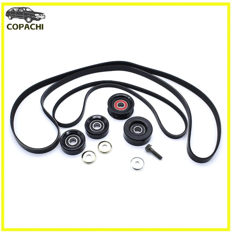 1set Belt Idler&Pulley Kit For Holden Commodore VT VX VU VY VZ V8 LS1 LS2 GEN3 5.7 6.0L Engine Car