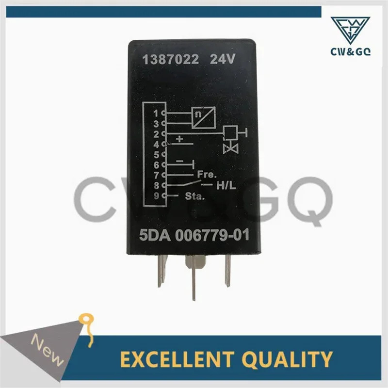 Truck Auto Flasher 8 Pins 24V Relay For Scania Bus 4 F K N Series 1543806 1347277 1387022