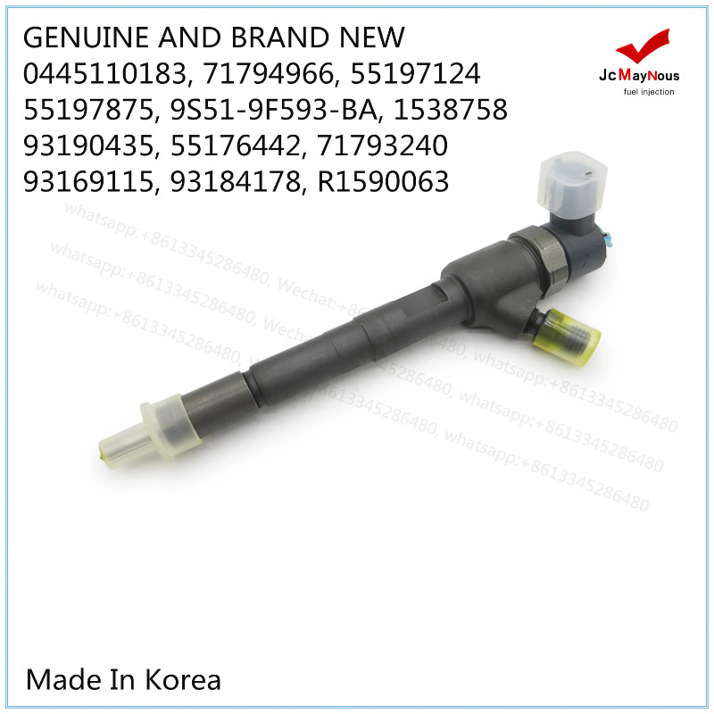 GENUINE AND BRAND NEW DIESEL FUEL INJECTOR 0445110183, 71794966, 55197124, 55197875, 9S51-9F593-BA,
