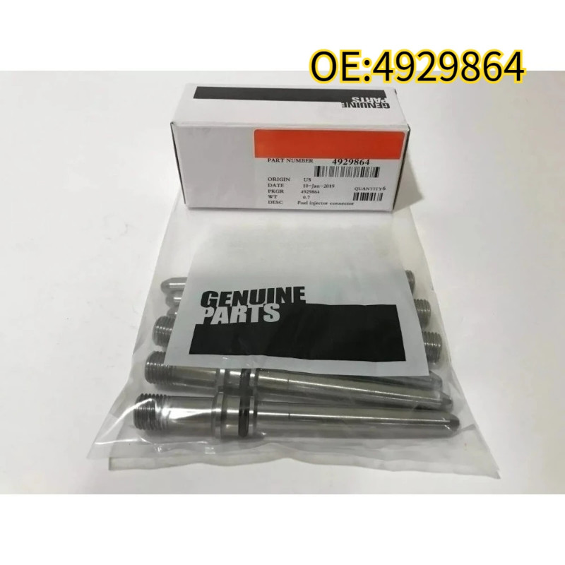 For 4929864 6PCS Injector Connector Tubes Fits For Dodge CUMMINS Diesel 5.9L 6.7L